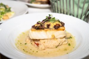 Fish entree at Everglades