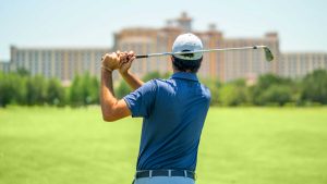 Dad at Rosen Shingle Creek Golf Course on Father's Day