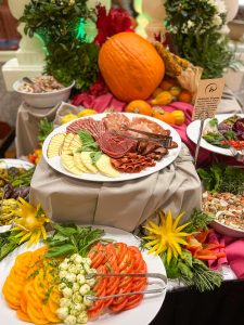 Explore an array of starters, charcuterie and cheeses, salads, and other appetizers at our Thanksgiving buffet.