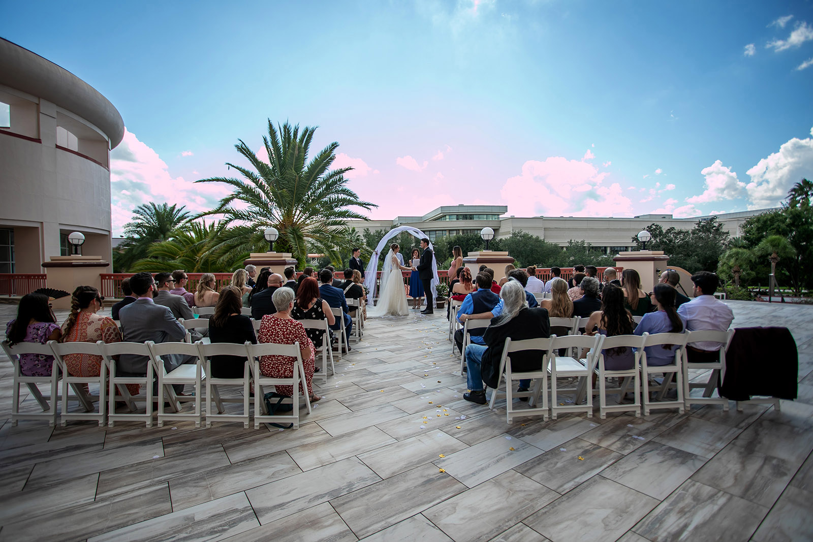 rosen centre wedding front