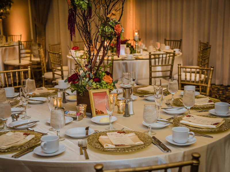 Wedding Catering Table Setting